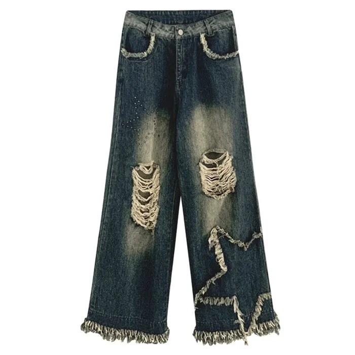 Star Girl Destroyed Jeans Maxct