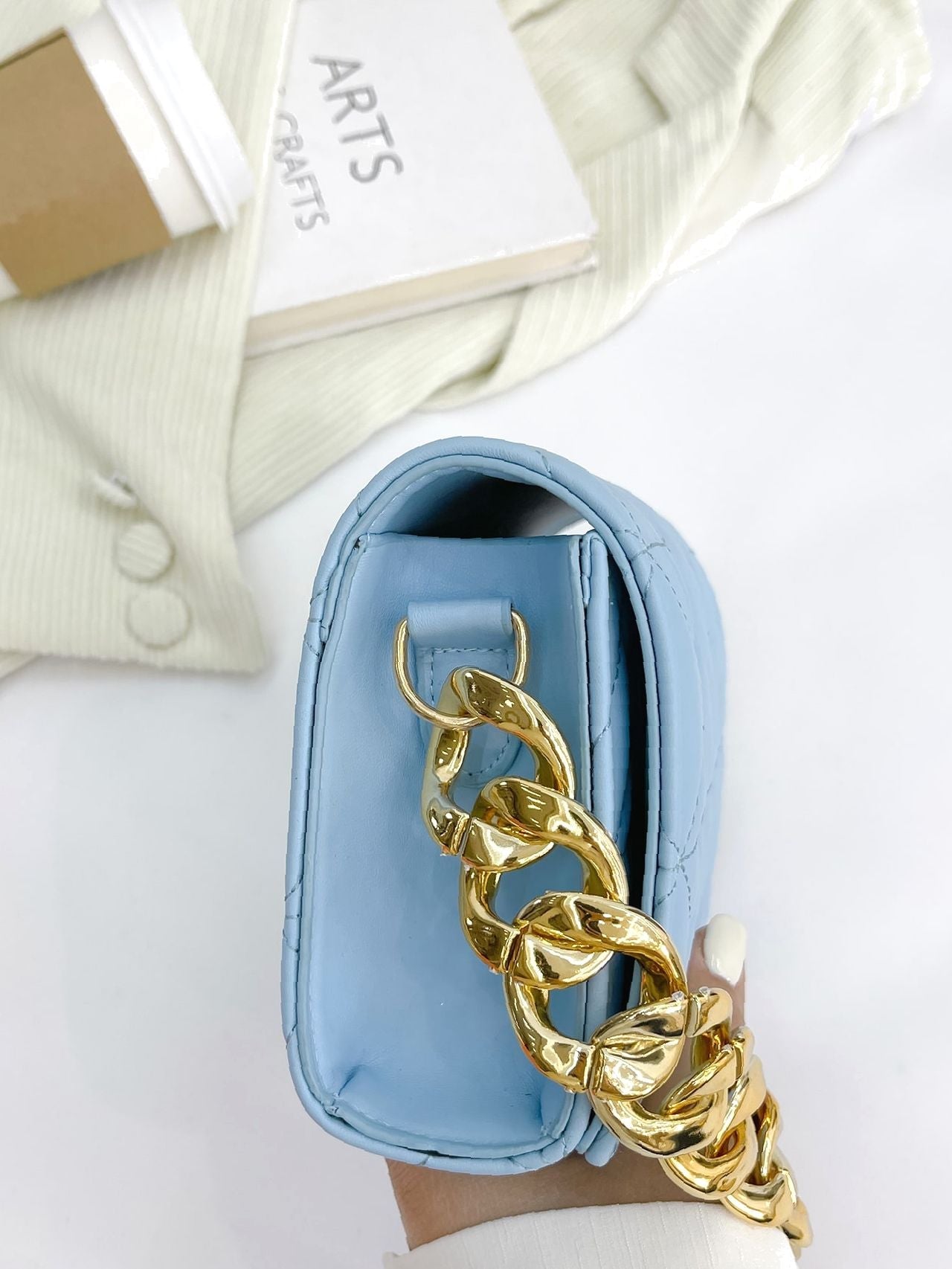 Bag For Love - Quilted Chain Square Bag  - Women Maxct Bags