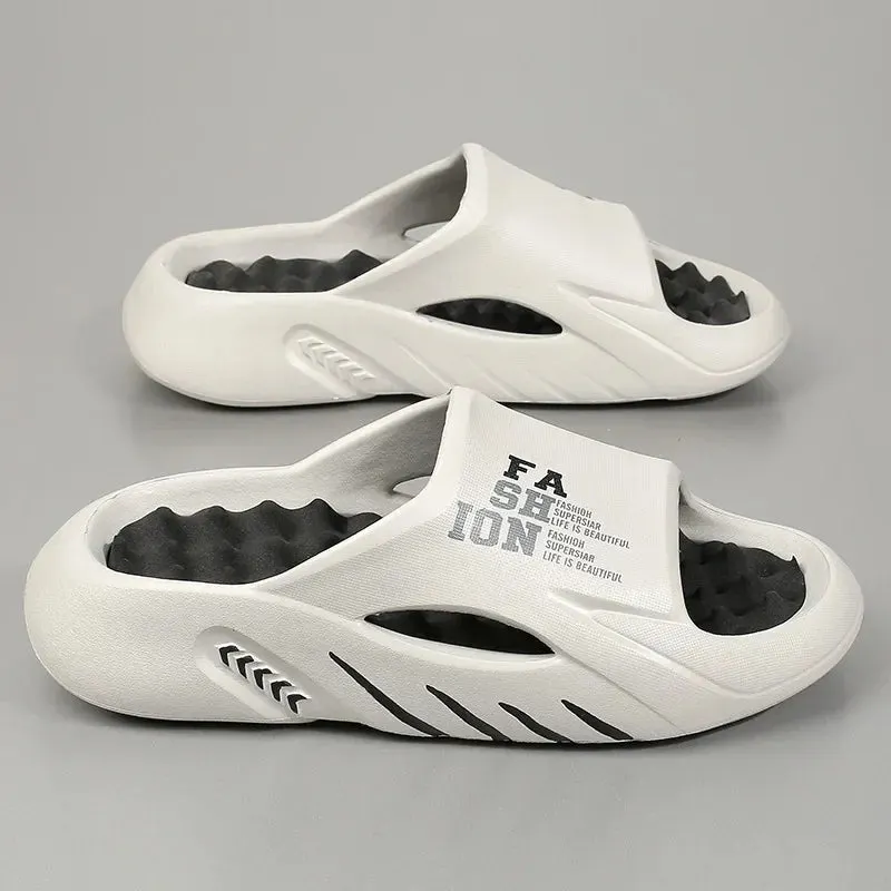 Summer Shoes Indoor Outdoor Soft Sole Slides for Men Maxct