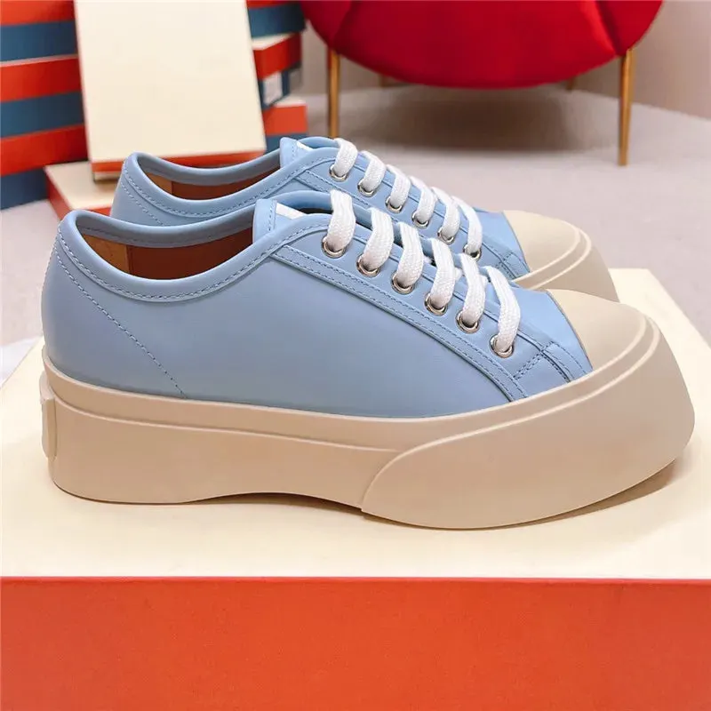 Platform Sneakers Round Toe for Women Maxct