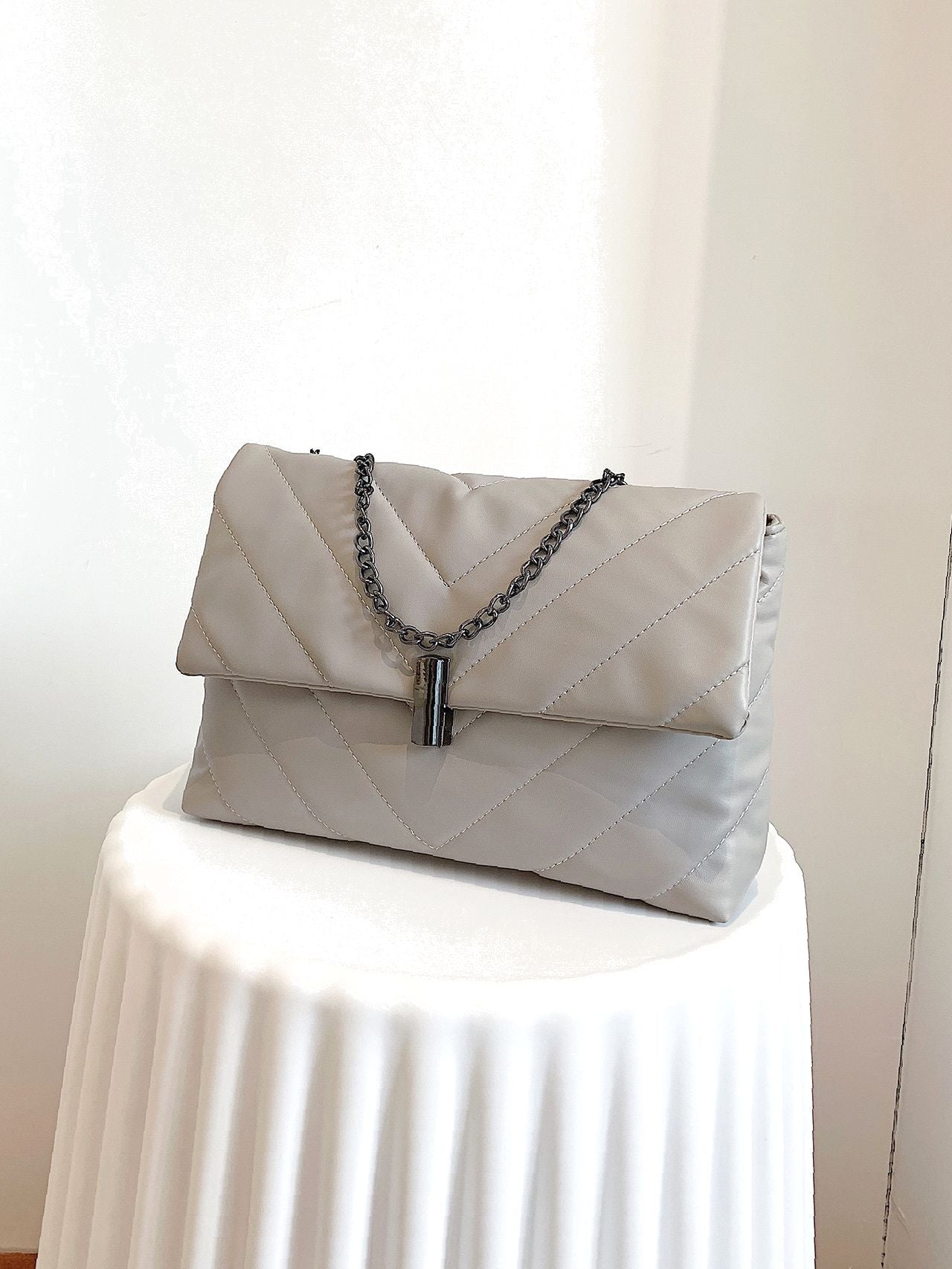 Maxct - Chevron Chain Tote Bag  - Women Tote Bags