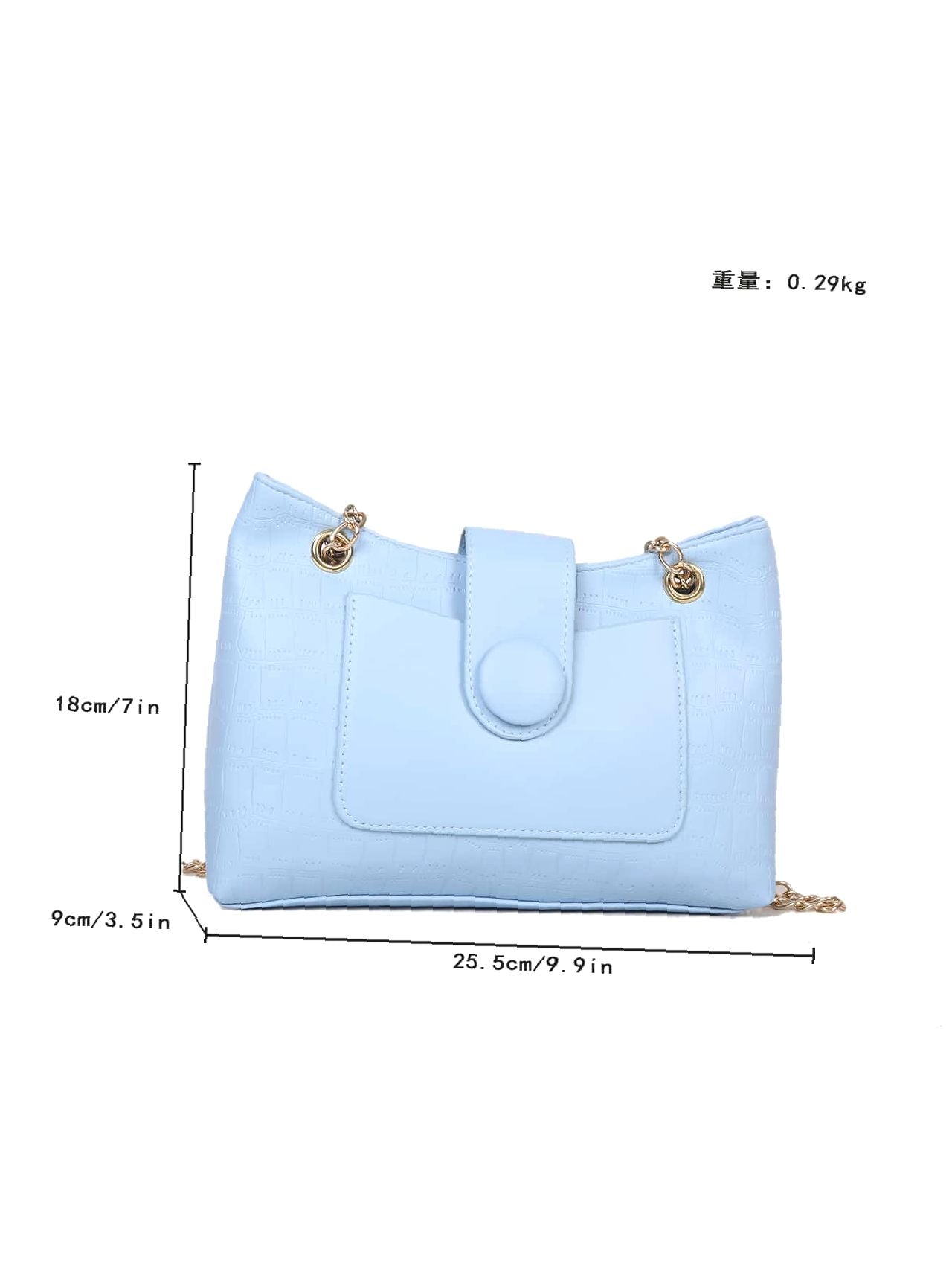 Maxct - Crocodile Embossed Snap Button Tote Bag  - Women Tote Bags