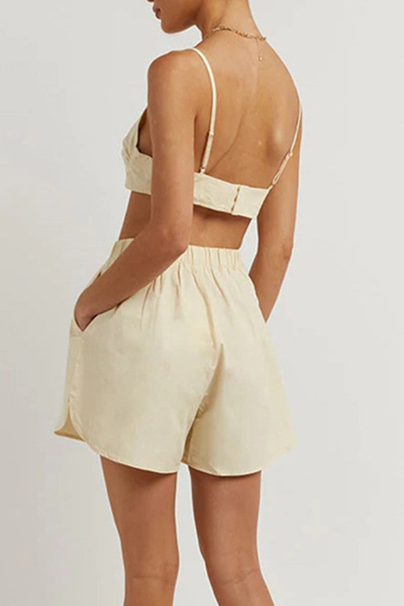 Maxct-Long Sleeve Shirt Vest Three-piece Shorts Set