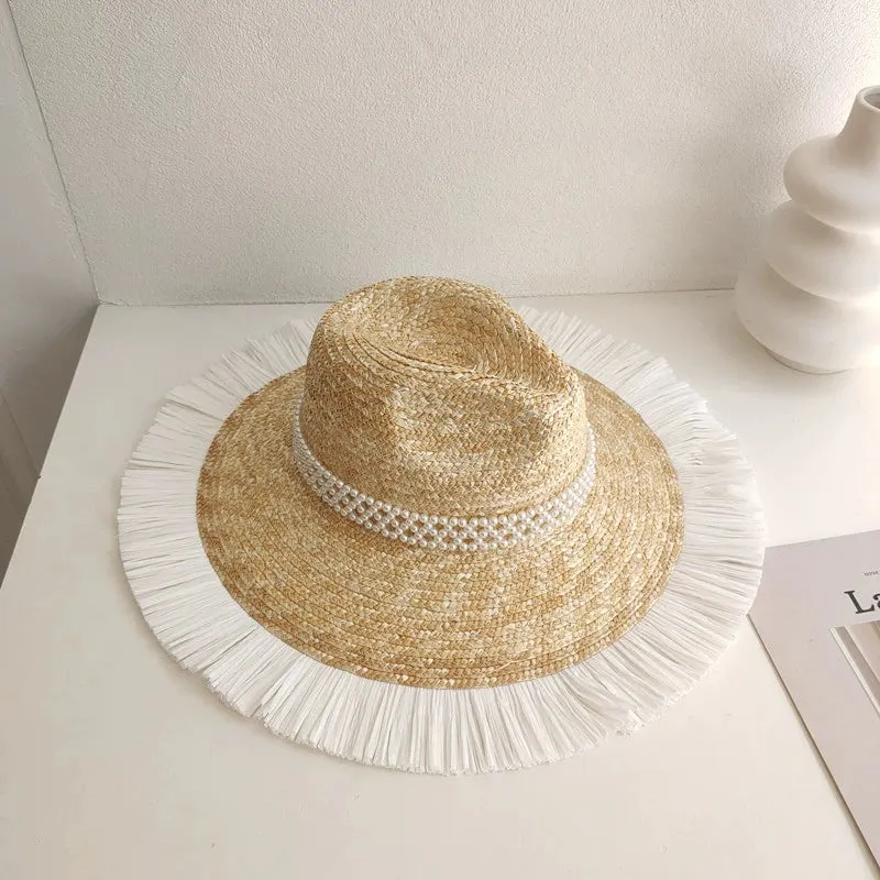 Maxct Sun Hat Fashion Wind Straw Women's Burrs Straw Hat