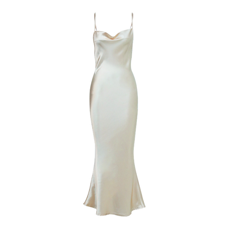 Maxct jester dress to impress Sexy Open Back Dress Women's Sexy Backless Dress Elegant Slim Strap Dress
