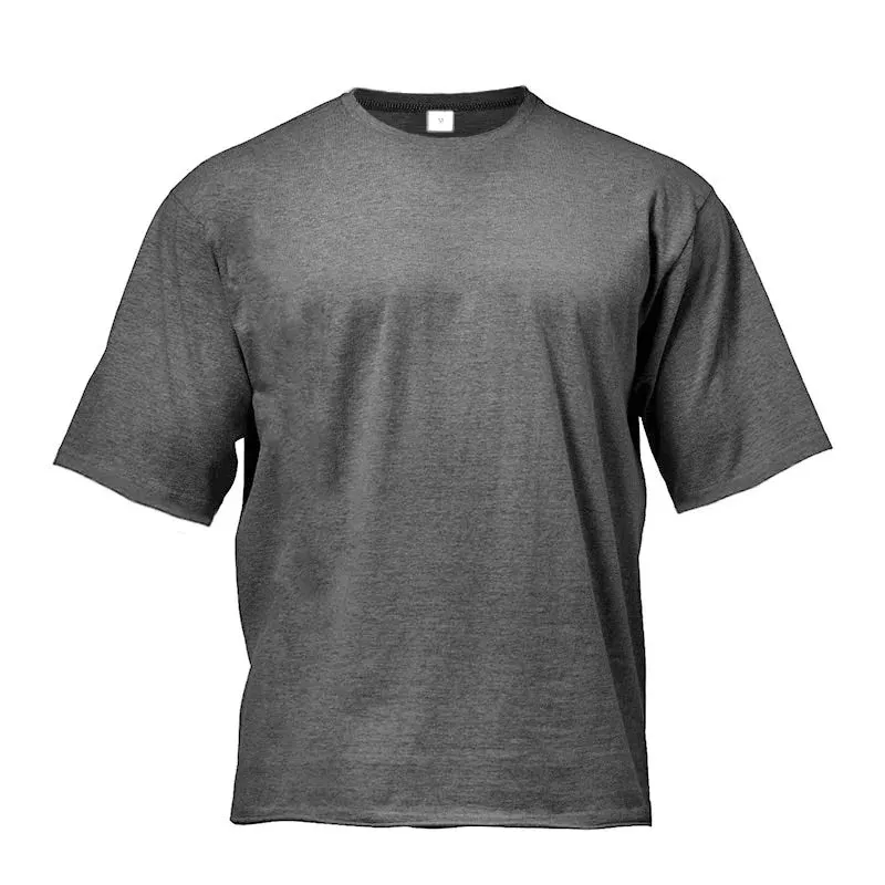 Maxct Plain Gym Clothing Fitness Mens Oversized T Shirt Outdoor Hip Hop Streetwear Loose Half Sleeve T-shirt Bodybuilding Tee Shirt