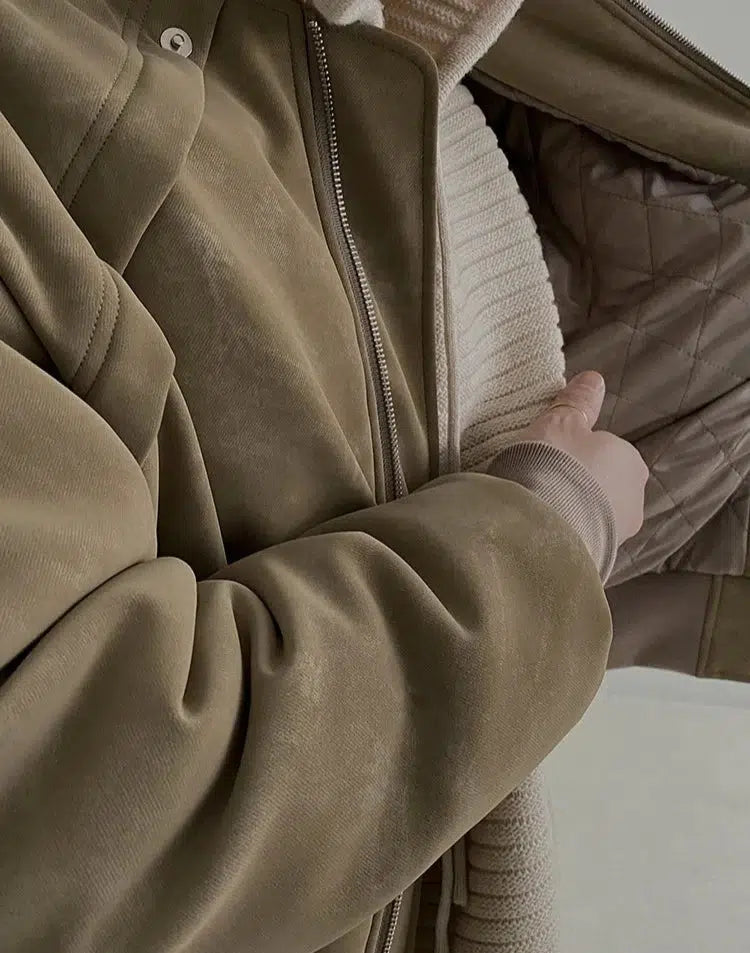 Maxct Suede Padded Cotton Jacket