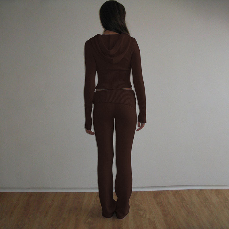 Maxct Ivorie Knitted Pants Set
