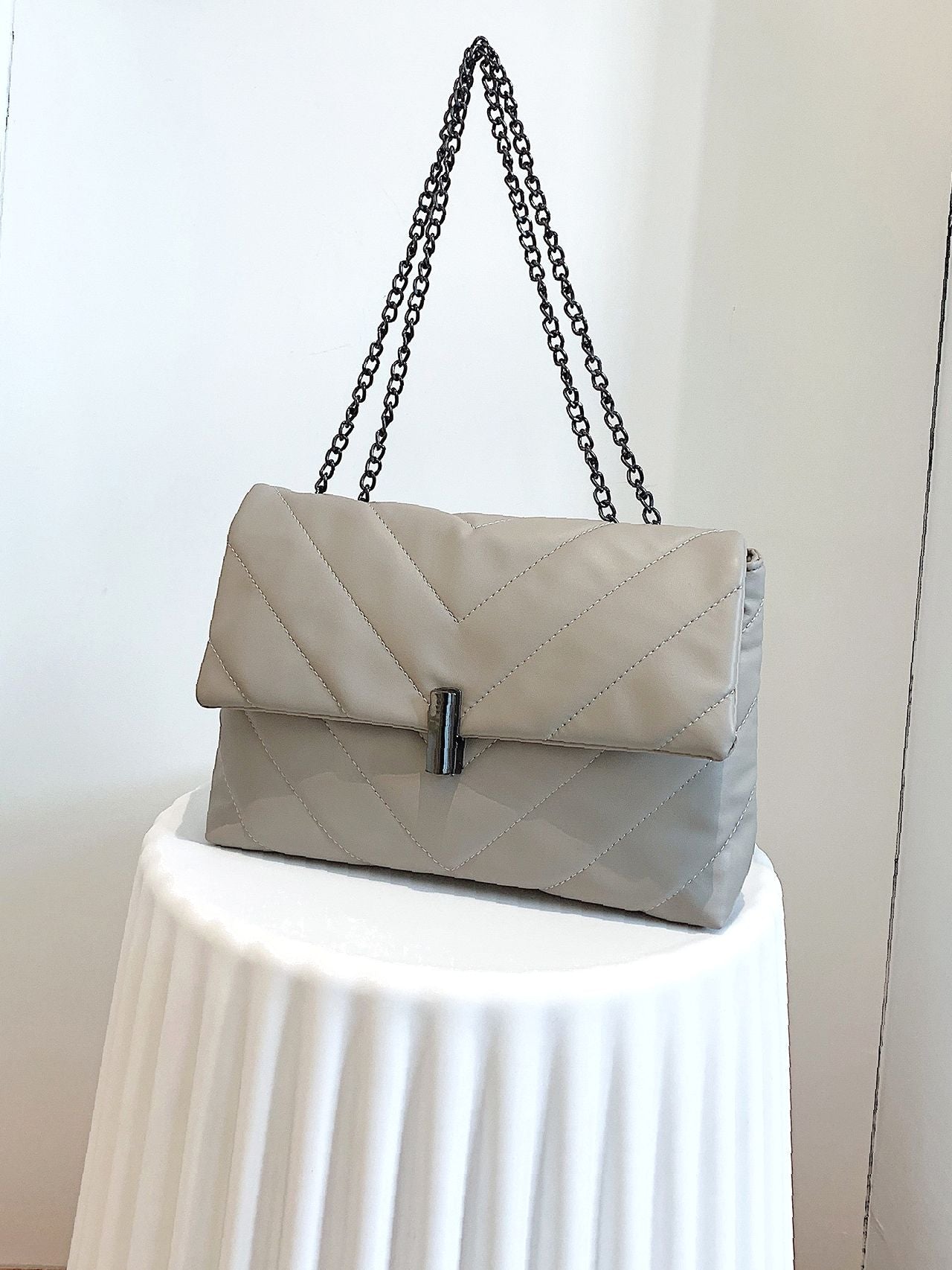 Maxct - Chevron Chain Tote Bag  - Women Tote Bags