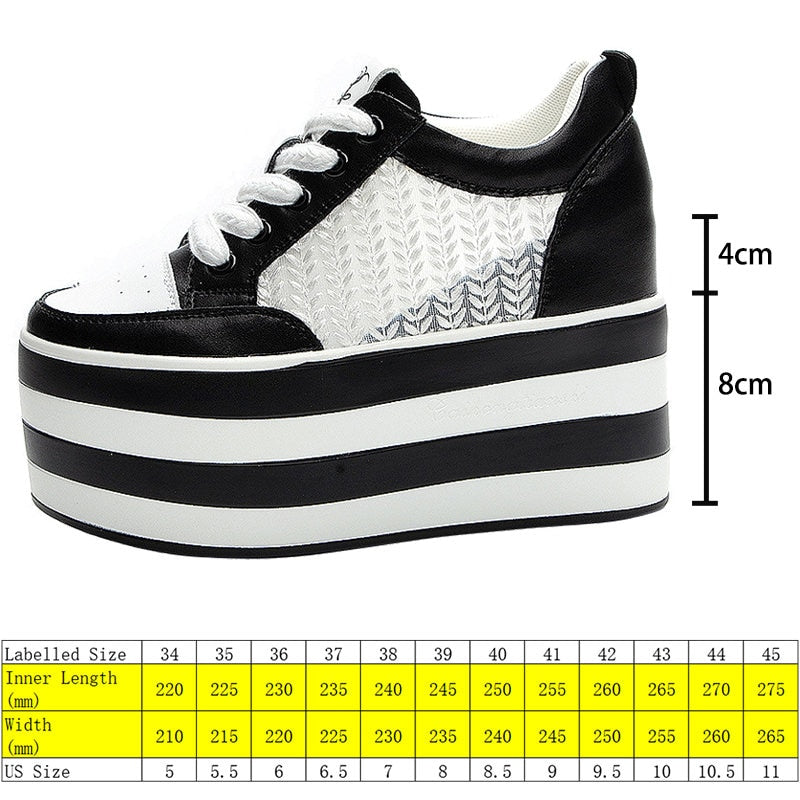 Platform Sneakers for Women - Mixed Colors Shoes Maxct