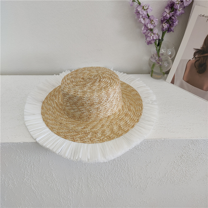 Sun Hat Fashion Wind Straw Women's Burrs Straw Hat