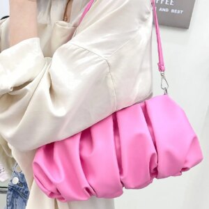Bag For Love - Minimalist Ruched Bag - Women Maxct Bags