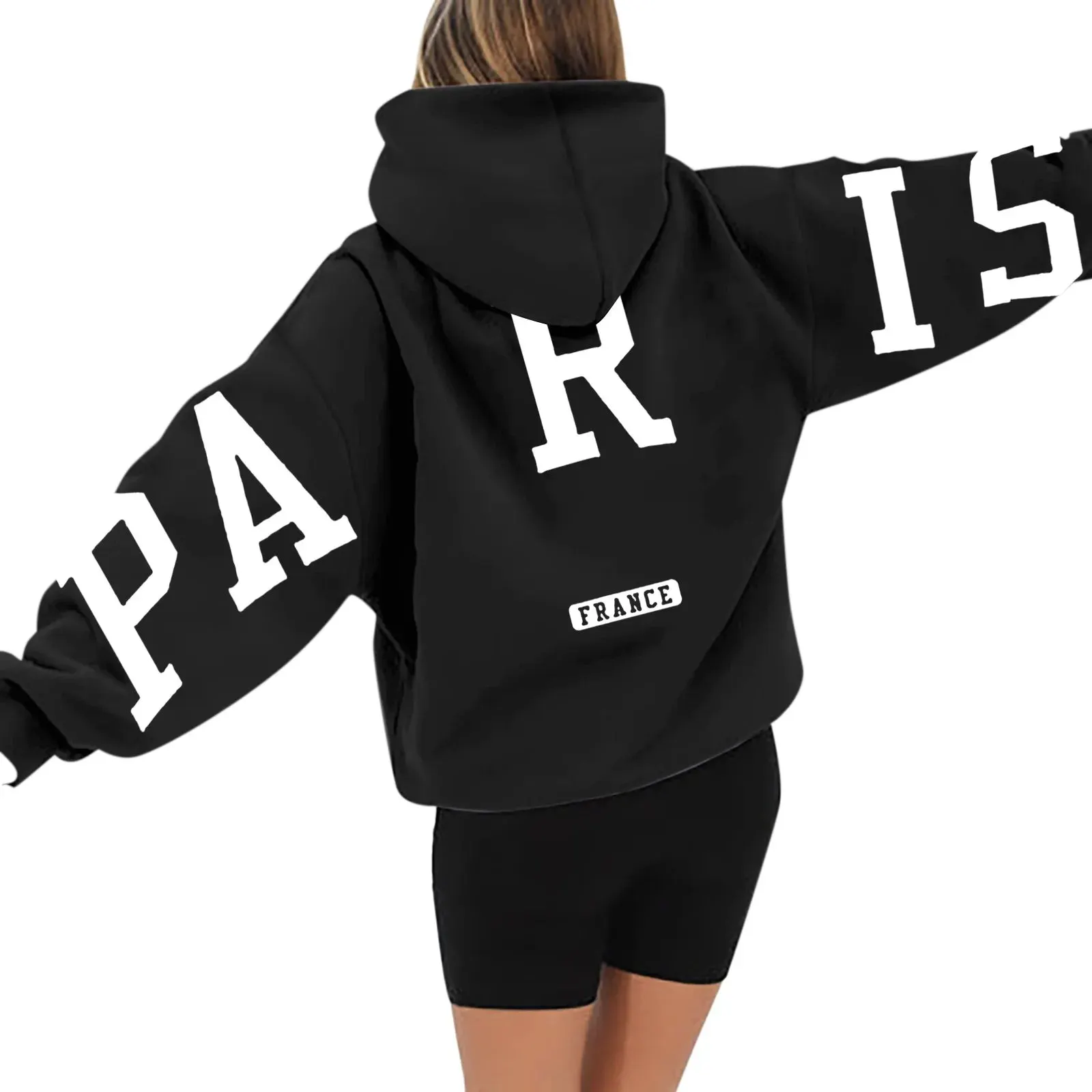 Printed Paris Hoodie for Women Maxct - Image 5