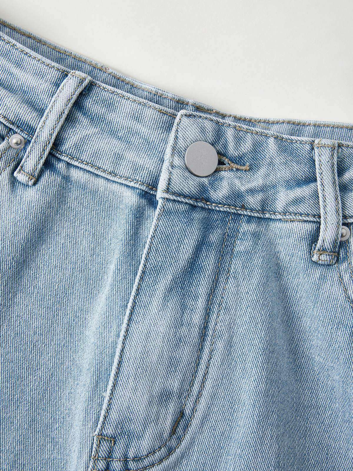 Light Wash Straight Boyfriend Jeans Maxct