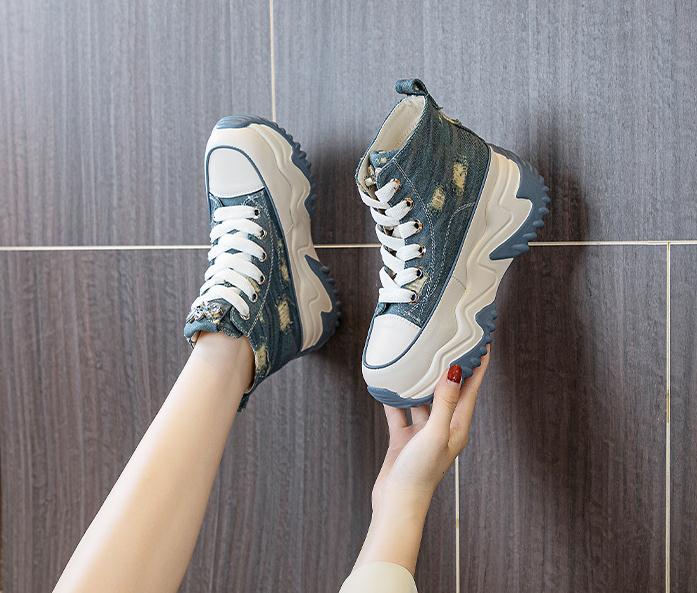 7cm Platform Fashion Ladies Sneakers - true deals club