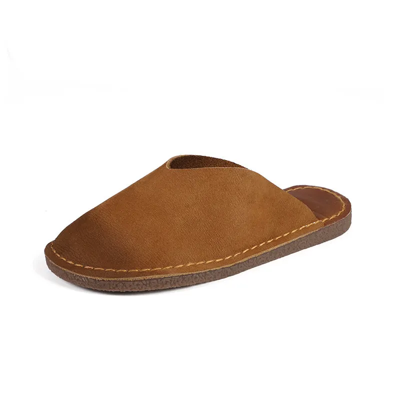 Women's Slippers Sandals  Flats Casual Slip On Shoes Brown/Coffee Maxct