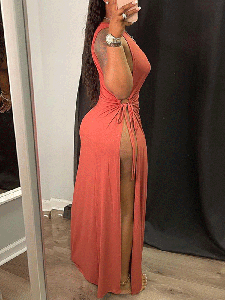 High Split Maxi Dress Maxct