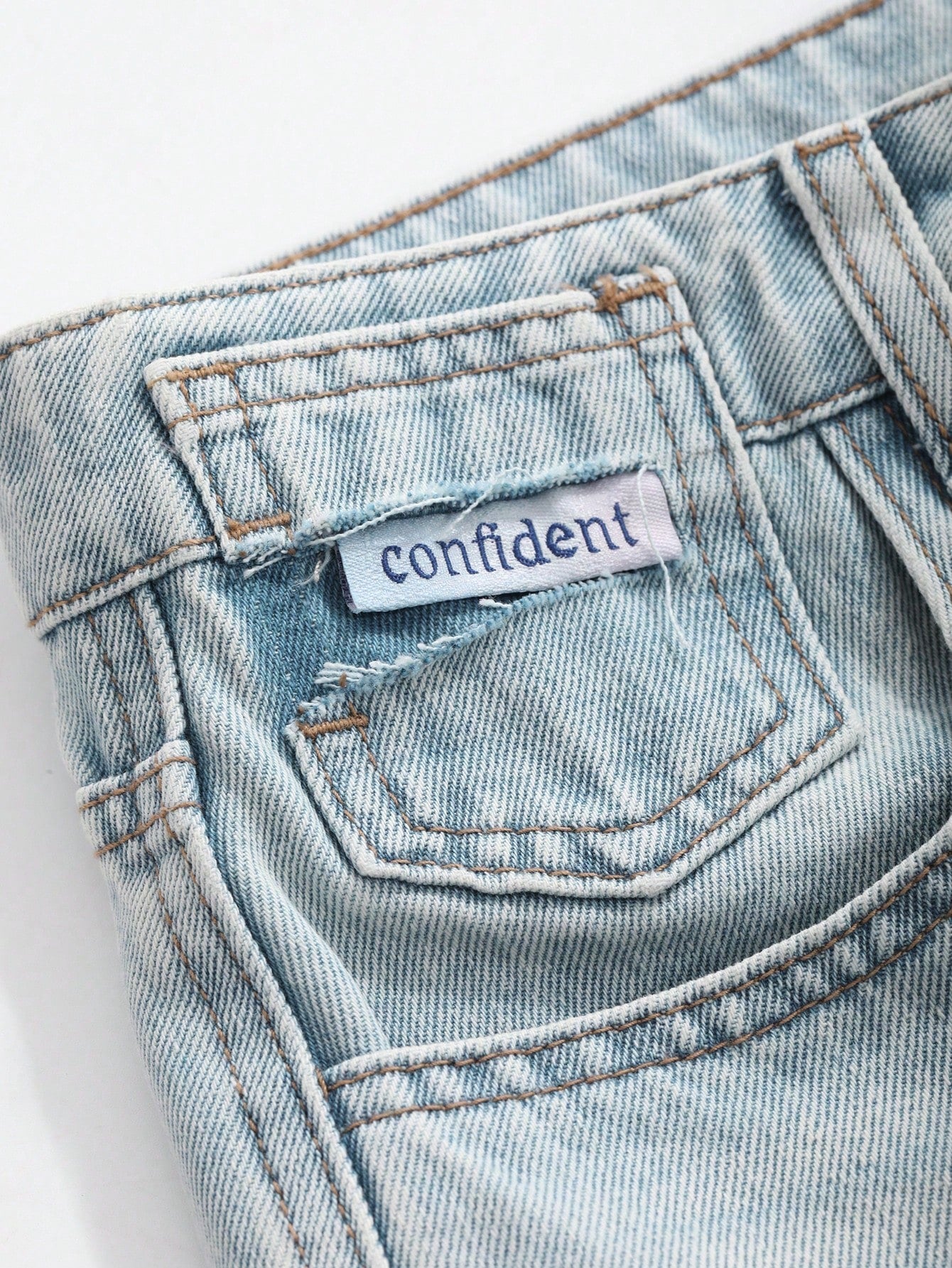 Maxct Women's Casual Wide-Legged Loose Fit Denim Pants With Pockets