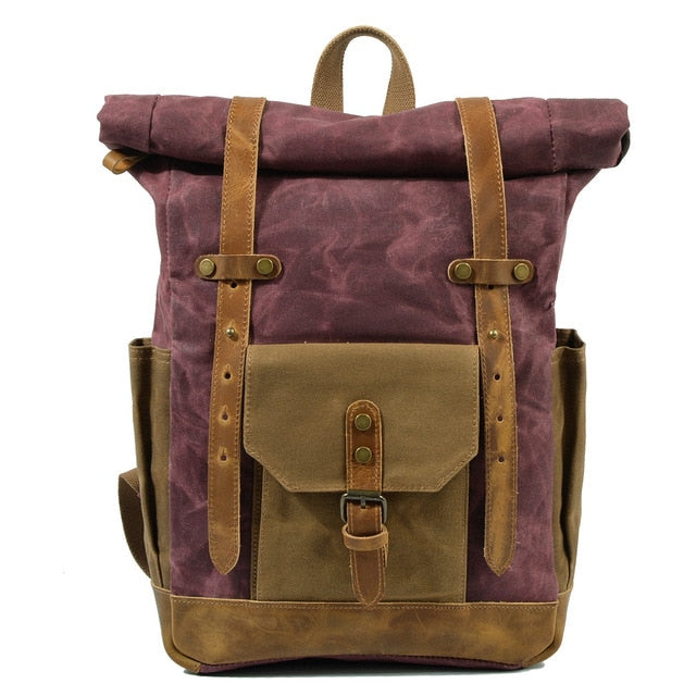 Maxct &Retro Vintage Canvas Backpack Antiqua