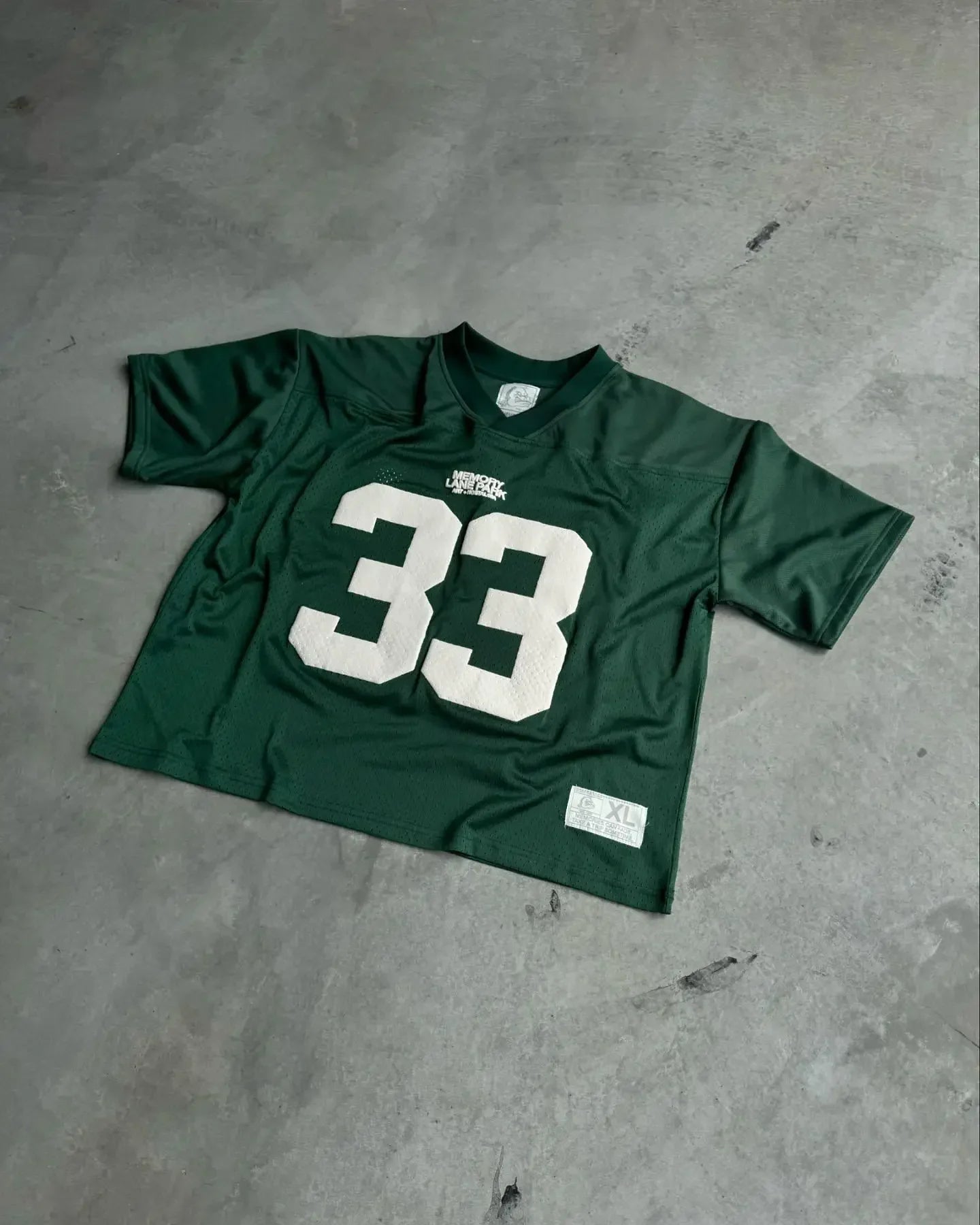Maxct Summer Trendy Street Retro Hip-hop Jersey Football Clothes Couple Short-sleeved T-shirt Y2K Trend Splicing Number 33 Tops