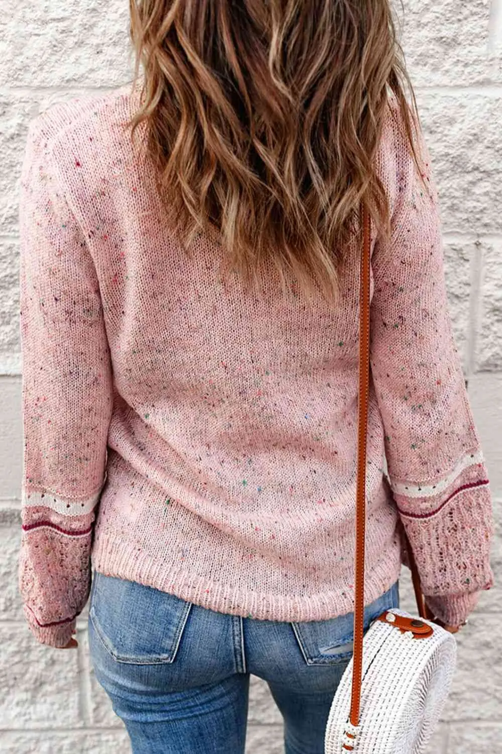 Maxct &Multicolored Pilling Detail Ribbed Trim Sweater - Image 2
