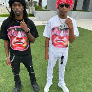 Maxct Y2k European and American Fashion Streetwear Women Cartoon Print Oversized Short-sleeved Hip-hop Retro Versatile T-shirt Men