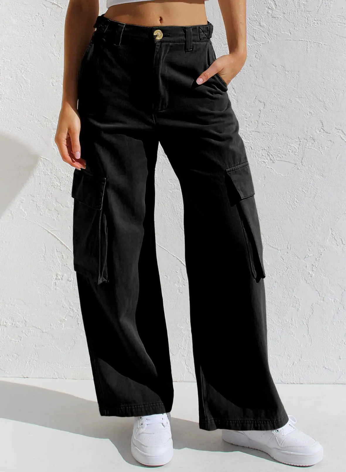 Vintage Pocket Baggy Cargo Jeans Maxct