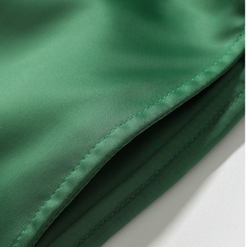 Maxct Solid Color Casual Beach Shorts