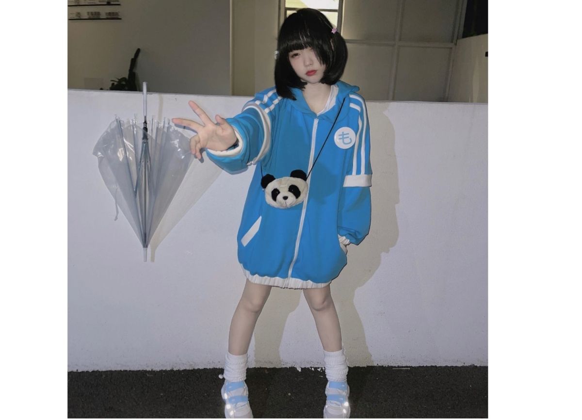 New Japanese Kawaii Jackets Y2K Women Cute Oversized Sweatshirt Preppy Outwear Harajuku Grunge Fairy Clothes Chaquetas Mujer