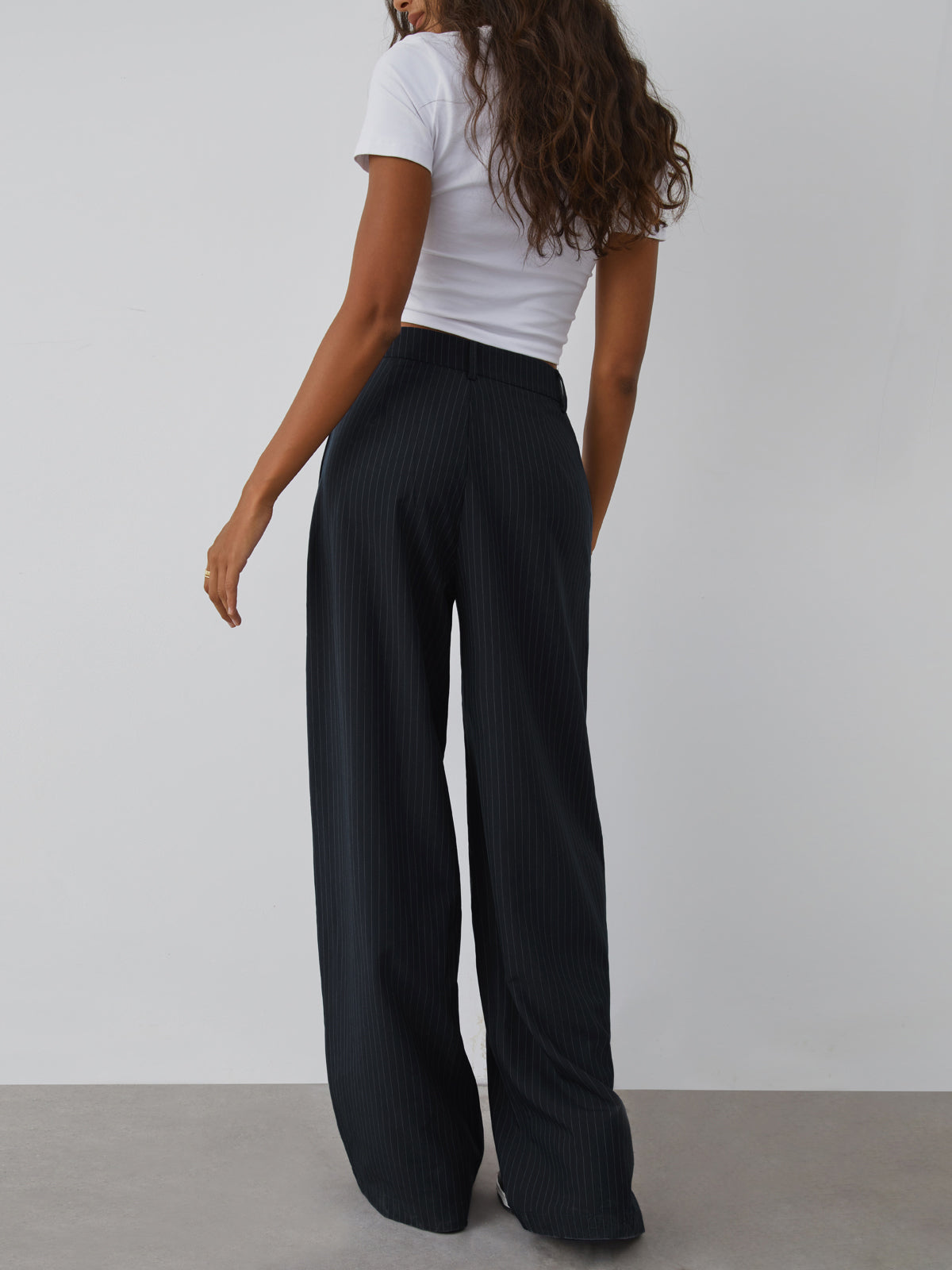 Maxct Shock Value Pinstripe Wide Leg Dress Pants