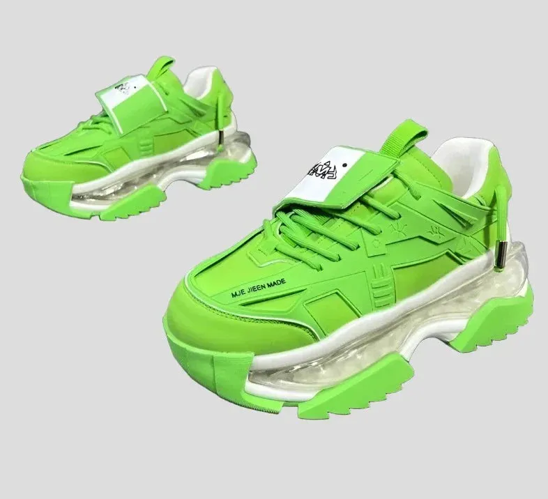 Height Increased Air Cushion Platform Sneakers for Men Maxct