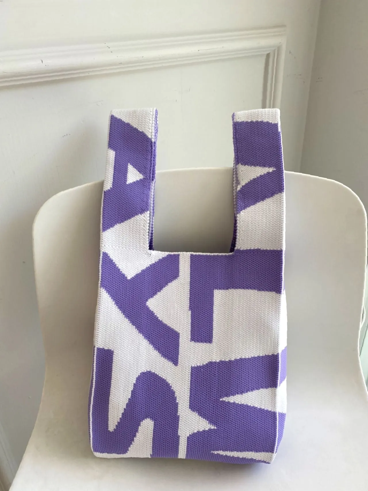 Bag For Love - Letter Graphic Crochet Bag  - Women Maxct Bags