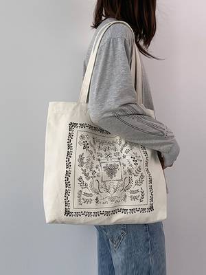 Newspaper Pattern Tote bag - Women Tote Bags