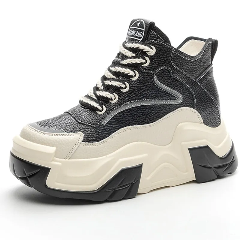 Women's Mid Calf Chunky Platform Sneakers Maxct