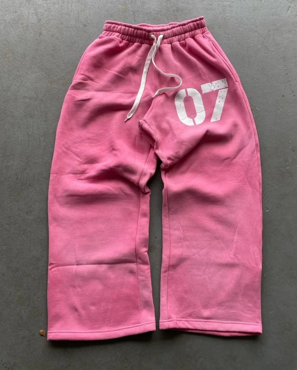 Maxct 90s Streetwear Woman Number Pants Y2k Harajuku Running Joggers Sport Casual Trousers Printed Pattern Fashion Hip Hop Street Sweatshirt Pocket 0830