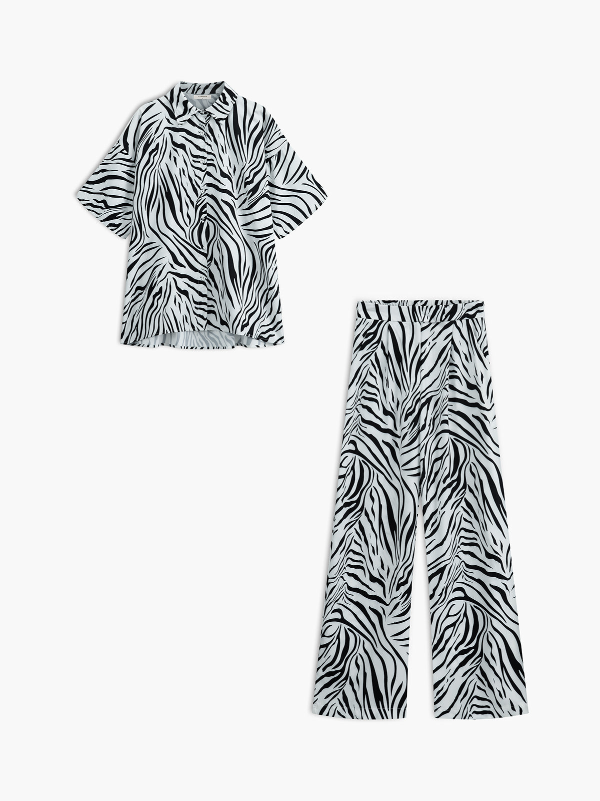 Maxct Zebra Print Pants Set