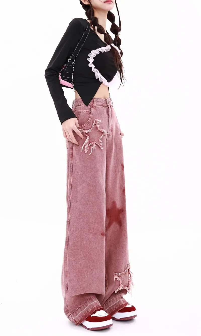 Flared Jeans Thin Retro Mopping Pants