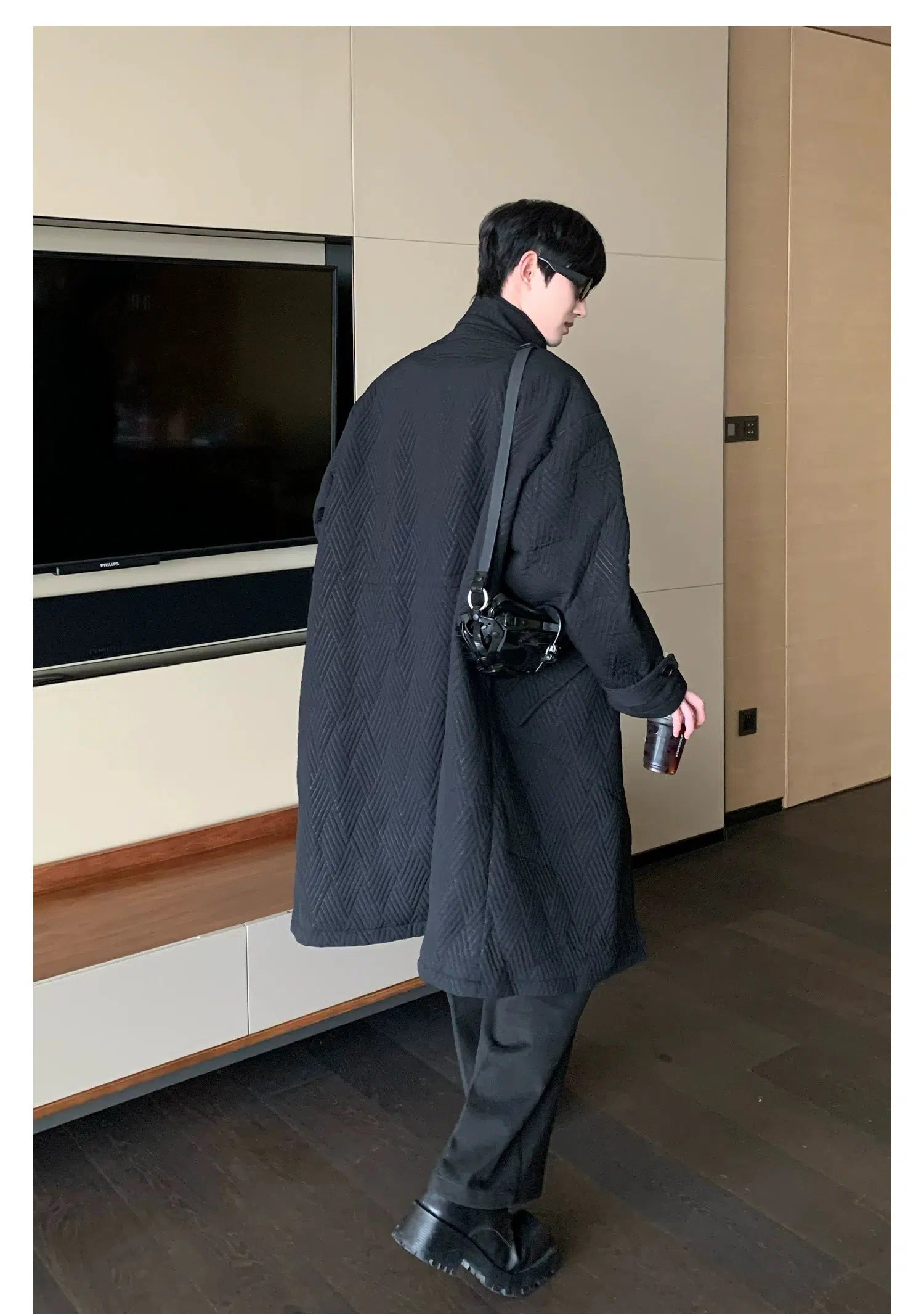 Maxct Velvet Thickened Knee-length Fleece Coat