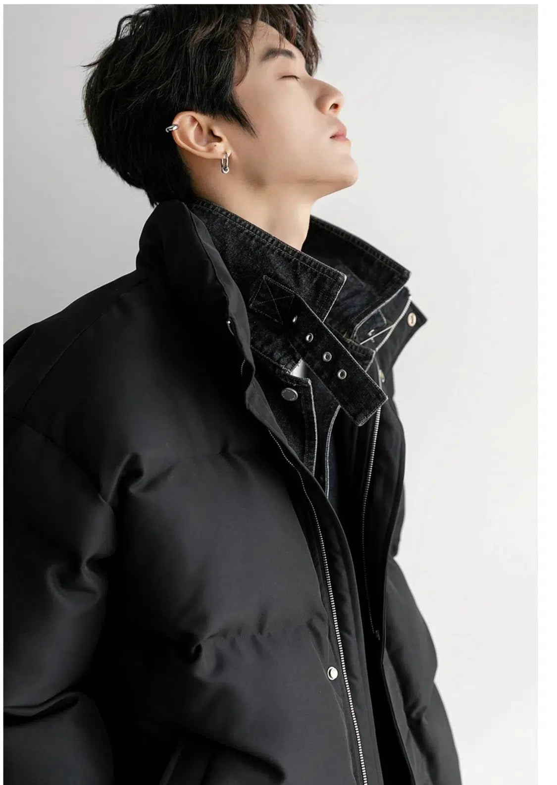 Maxct Two-piece Denim Puffer Jacket