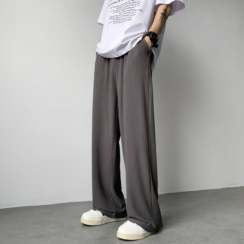 liu Essential Pleated Straight Trousers Maxct