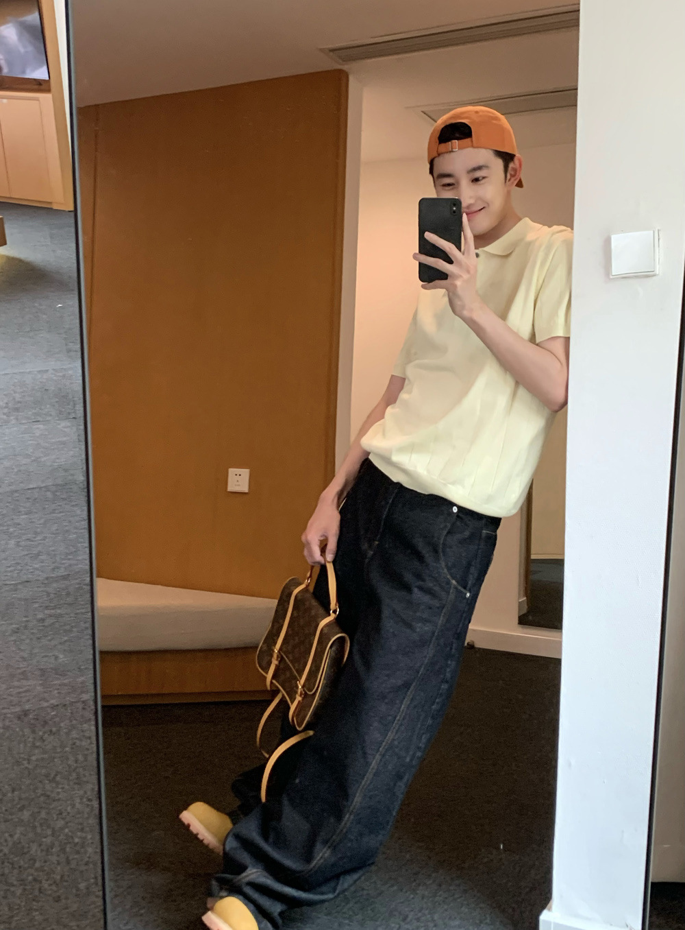 90s Streetwear Korean Style Niche Lapel Polo Shirt Pit Button Design Short-sleeved T-shirt Men's Casual All-match Knitted Top