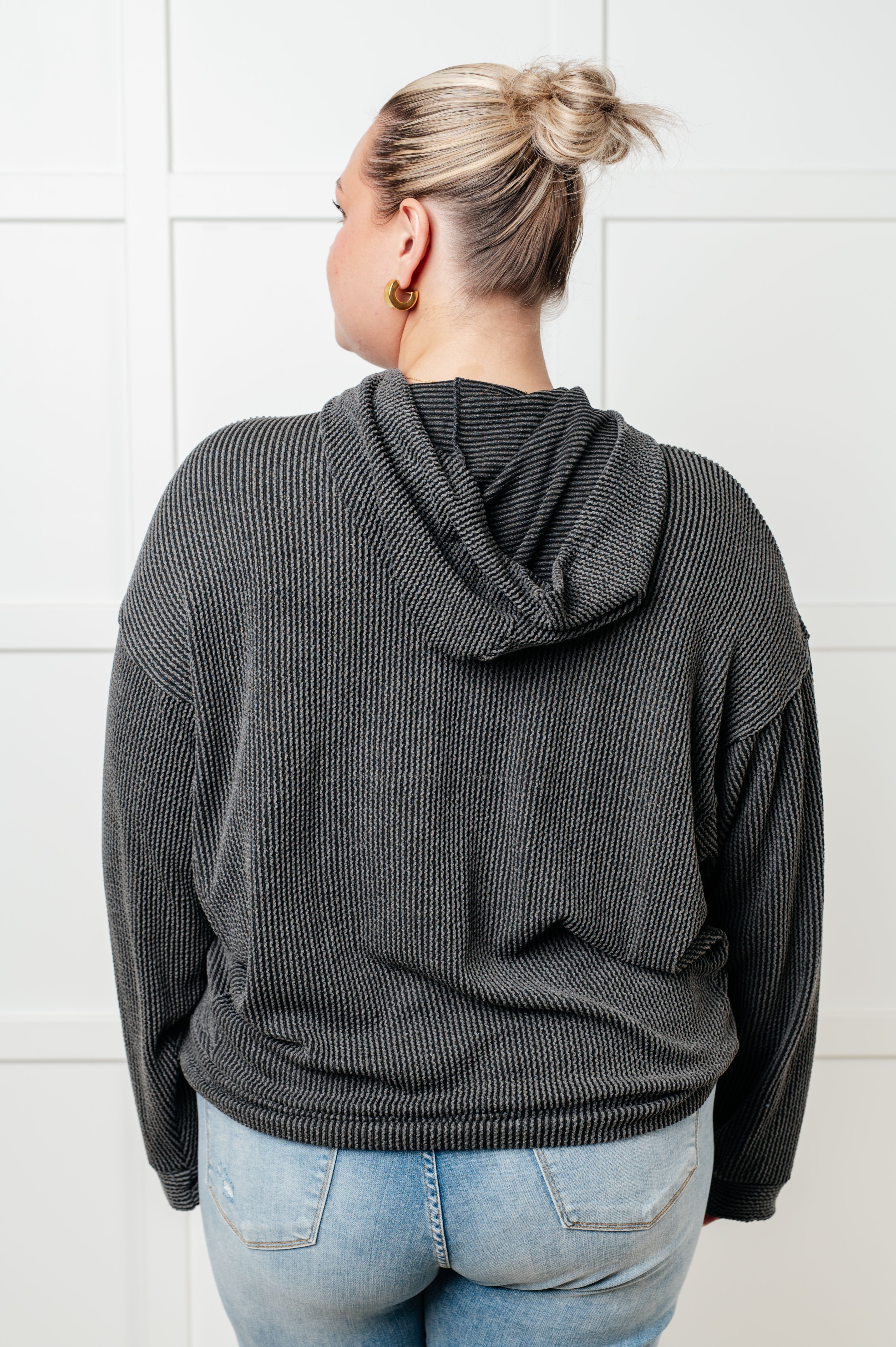 Maxct &Hold That Thought Rib Knit Hoodie