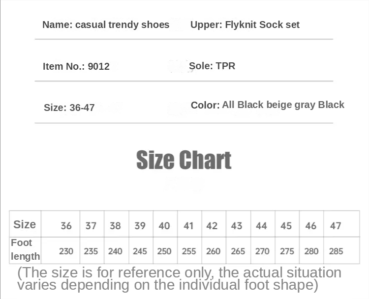 Tide Men's Knit Socks Shoes Maxct
