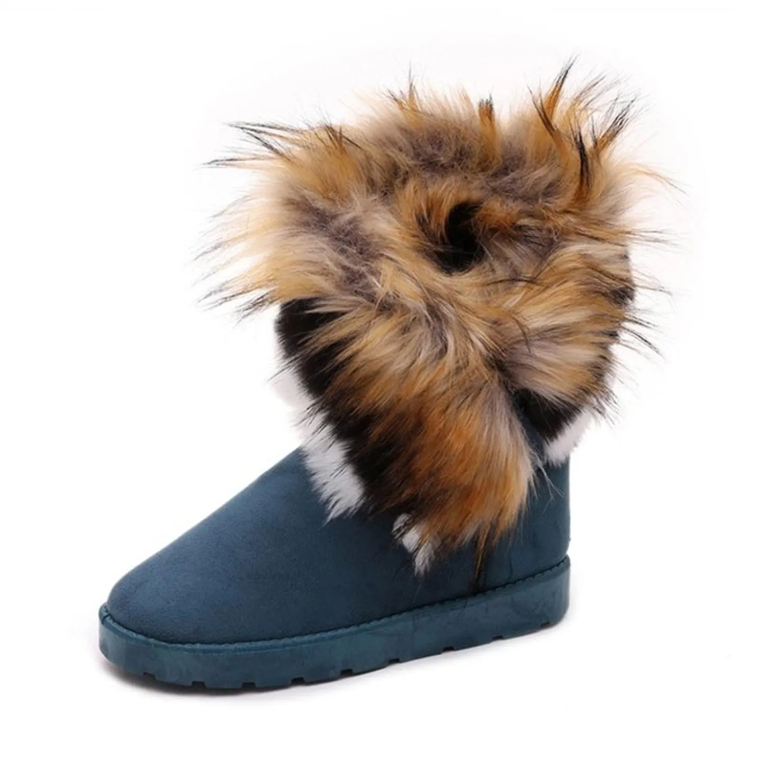 Suede Faux Fur Snow Boots Maxct