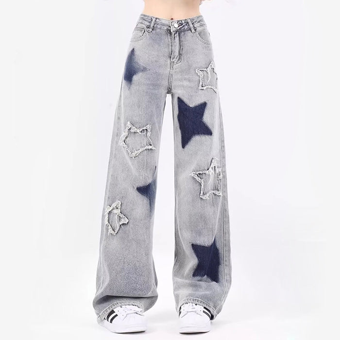 Light Blue Star Jeans Maxct