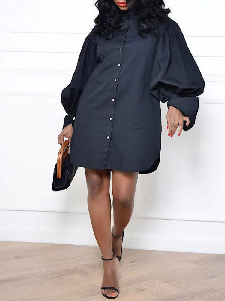 Ruched Puff Sleeve Mini Dress Maxct