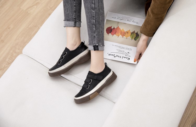 Genuine Leather Flat Girl Student Shoes - true-deals-club