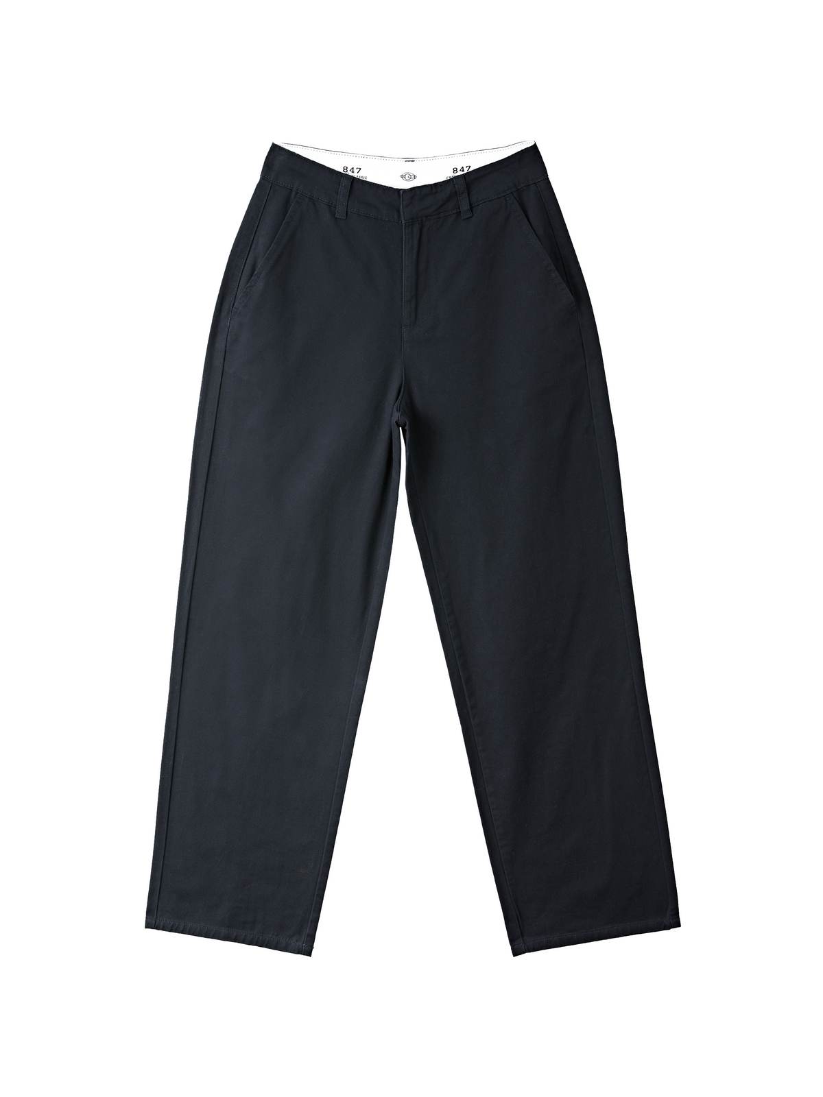 Patchwork Waist Straight Leg Pants Maxct
