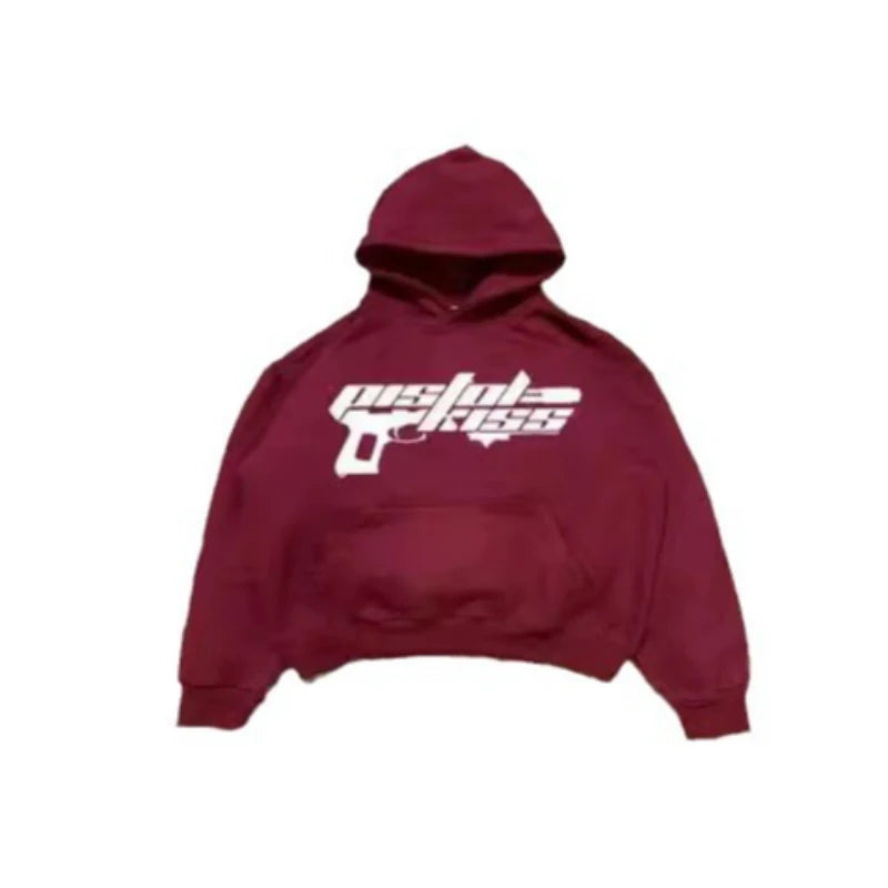 Maxct y2k long sleeved pullover hoodie sweatshirt jacket personalized printed pattern streetwear school outfit hip-hop punk winter new