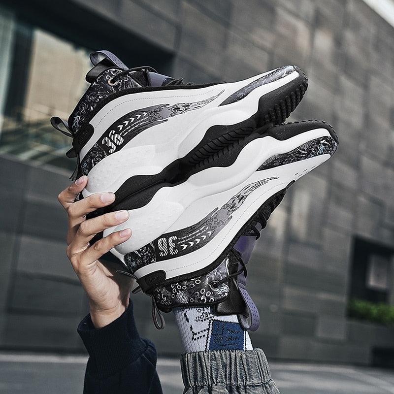 Mesh High-Top Athletic Sneakers for Men Maxct